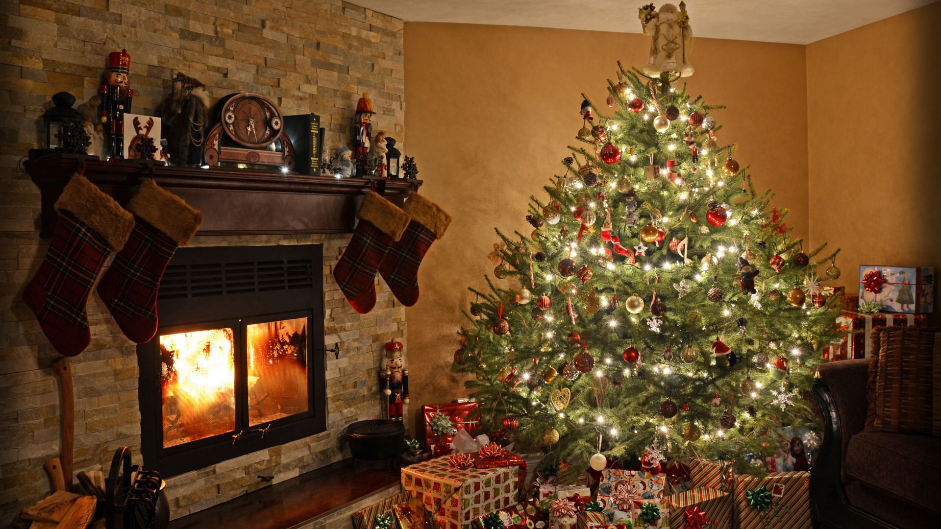 Home Interior with Christmas